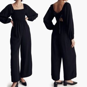 NWT Madewell Lucie Jacquard Star Tie
Back Jumpsuit- size 4